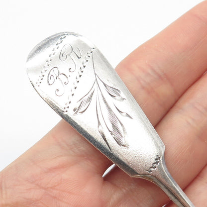 84 Silver Antique Floral Sugar Sifter Spoon