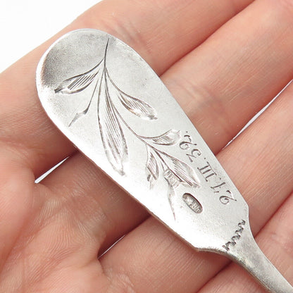 84 Silver Antique Floral Sugar Sifter Spoon