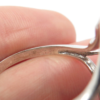 925 Sterling Silver Pave C Z Ring Size 10.25