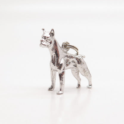 925 Sterling Silver Vintage Dog Pendant