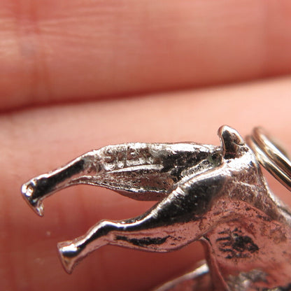 925 Sterling Silver Vintage Dog Pendant