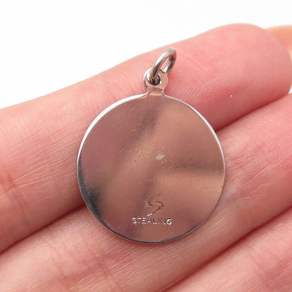 925 Sterling Silver Vintage Sweet 16 Charm Pendant