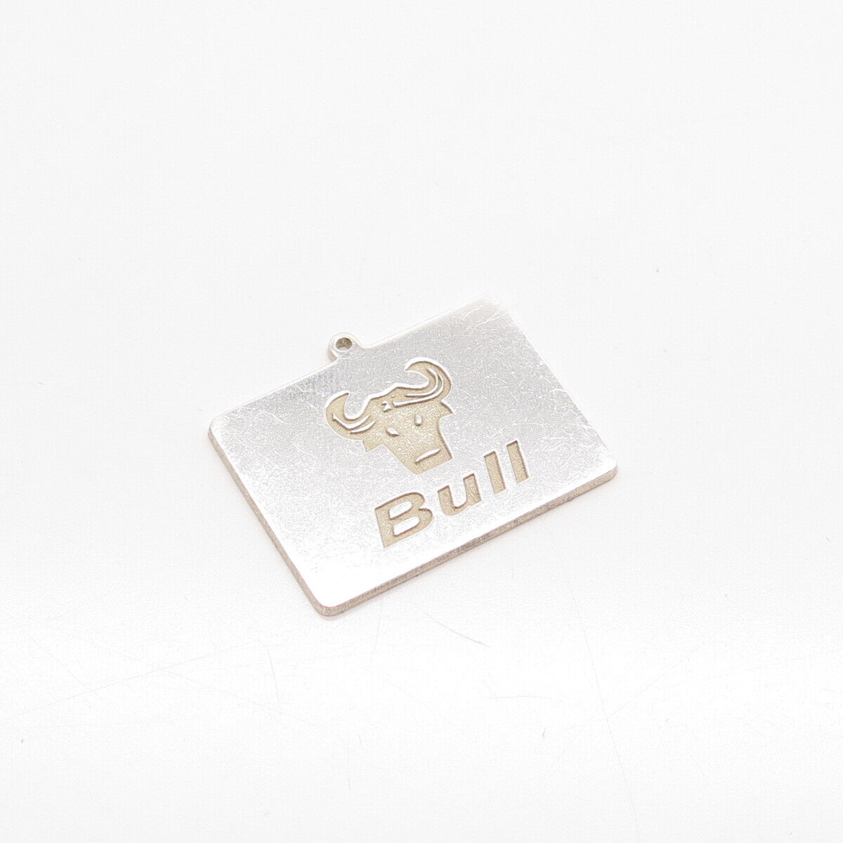 925 Sterling Silver Vintage Bull Pendant