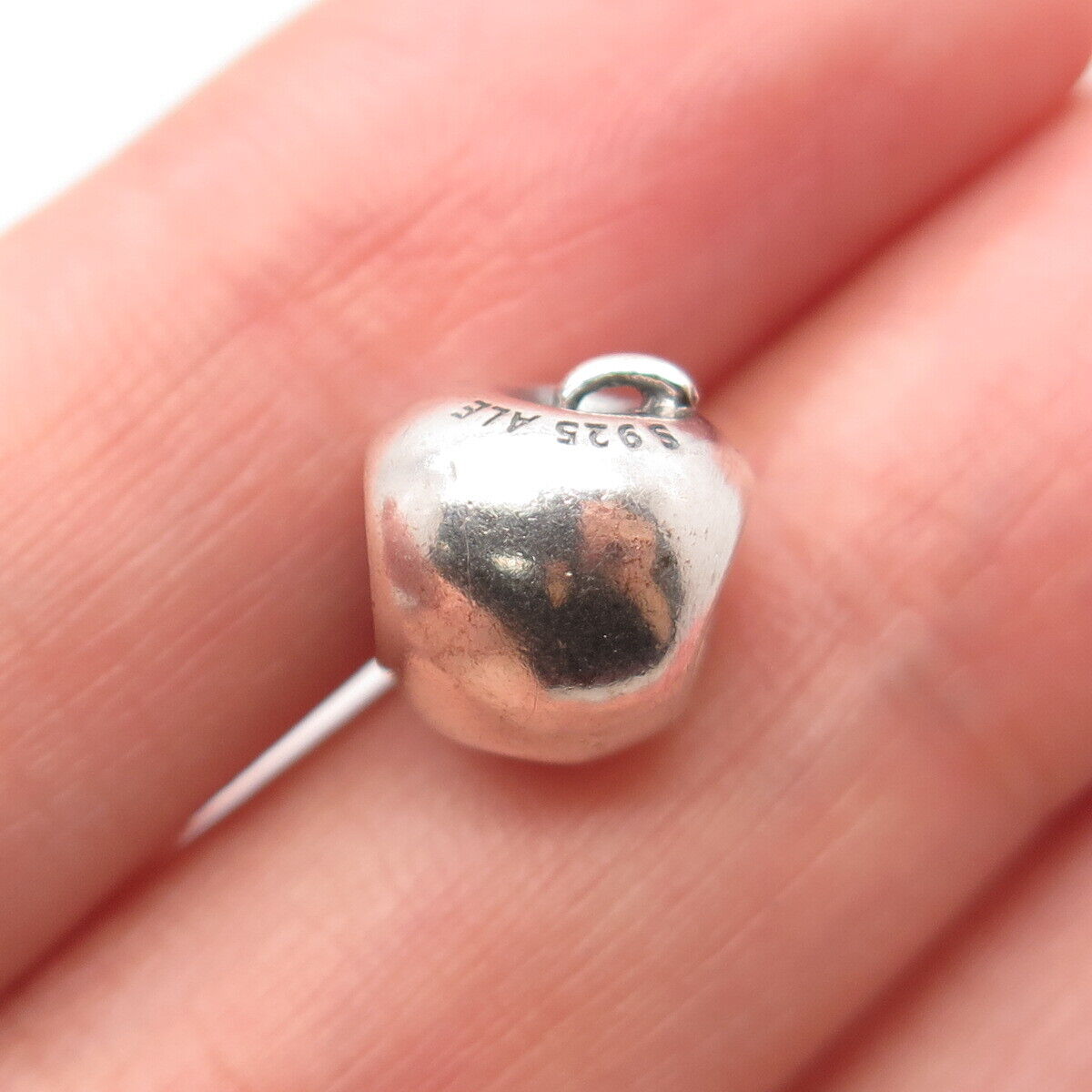 925 Sterling Silver / Gold Vintage Pandora Apple Bead Charm