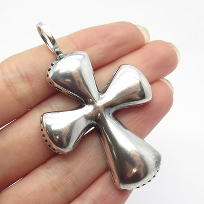 925 Sterling Silver Vintage J. Esposito Cross Pendant