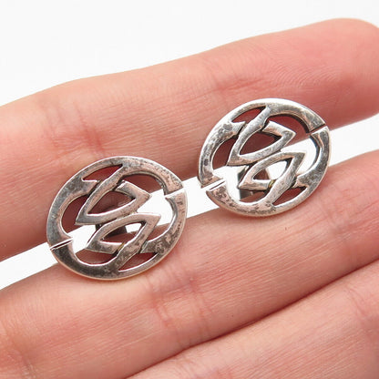 925 Sterling Silver Antique 1986 Dublin Declan M Cranks Celtic Cufflinks