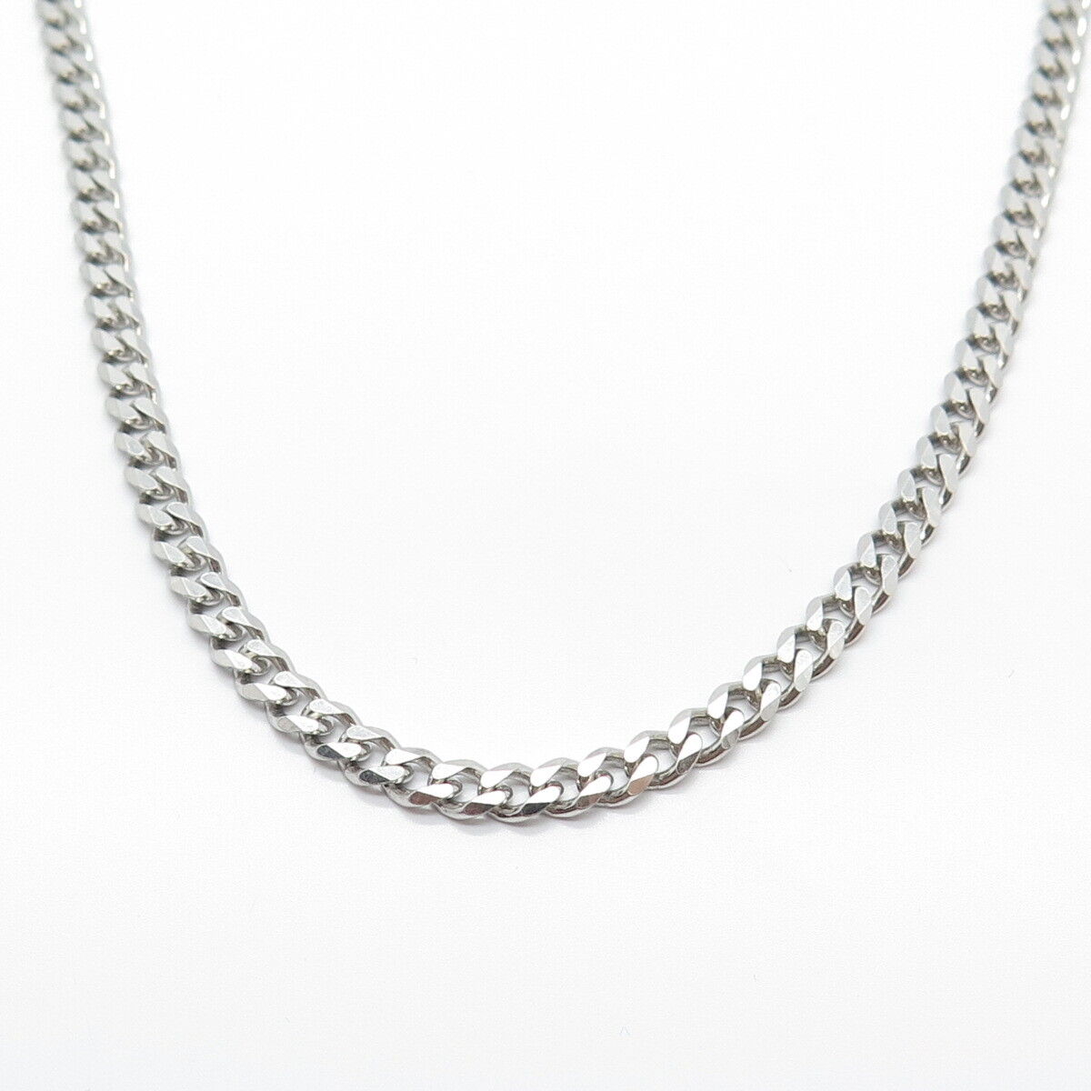 925 Sterling Silver Cuban Link Chain Necklace 24"