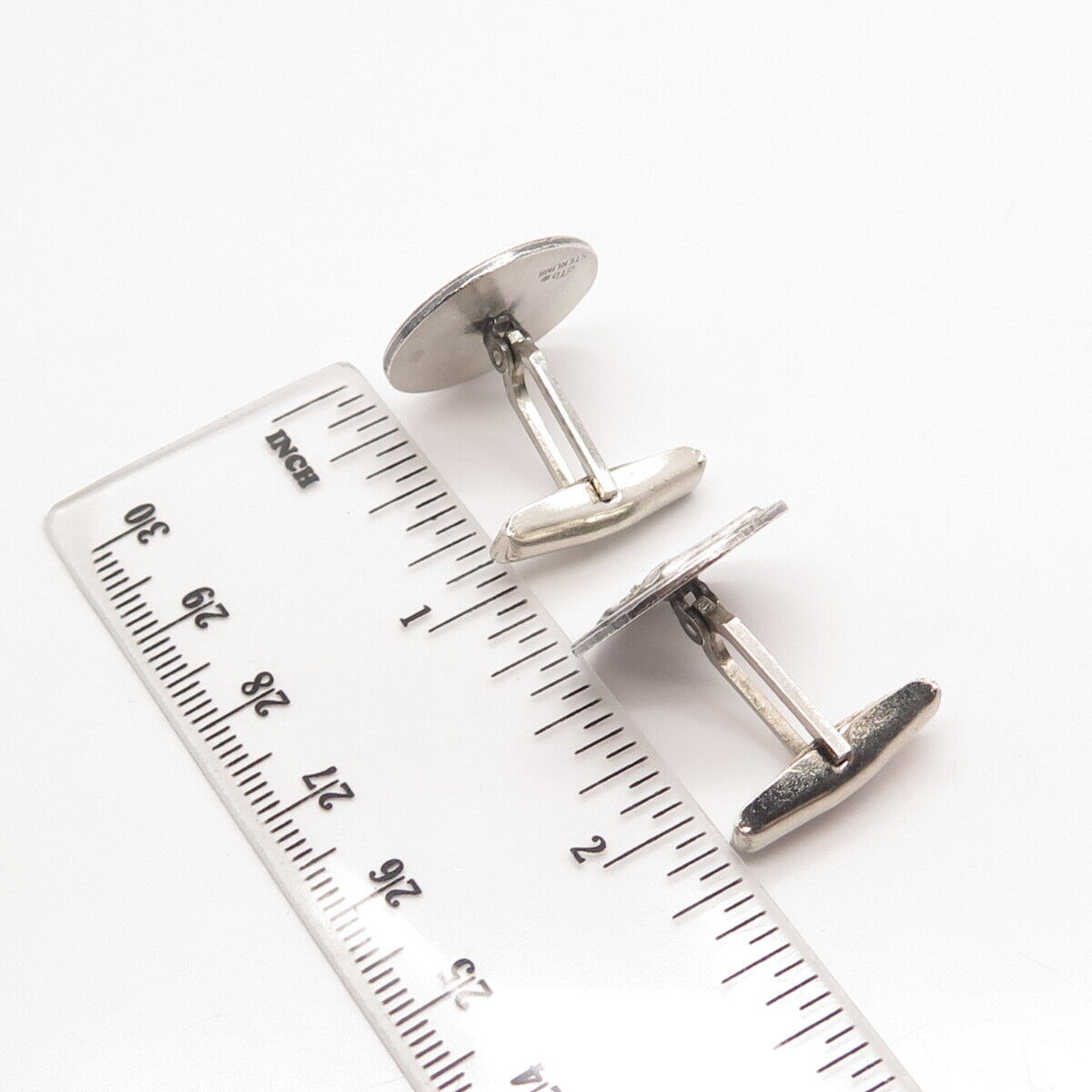 925 Sterling Silver Antique O.C. Tanner 1890 NALU Cufflinks