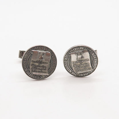 925 Sterling Silver Antique O.C. Tanner 1890 NALU Cufflinks