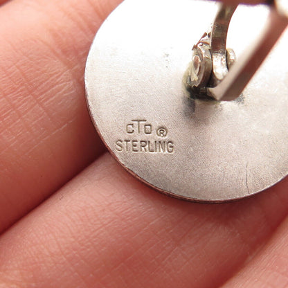 925 Sterling Silver Antique O.C. Tanner 1890 NALU Cufflinks