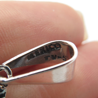 925 Sterling Silver Vintage Mexico Religious Cross Pendant