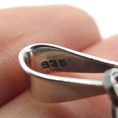 925 Sterling Silver Vintage Mexico Religious Cross Pendant