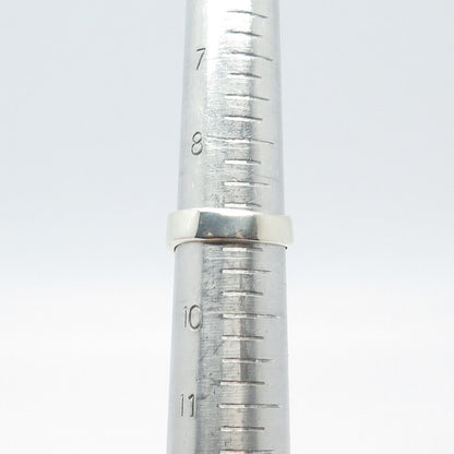 925 Sterling Silver Vintage Modernist Ring Size 9.25