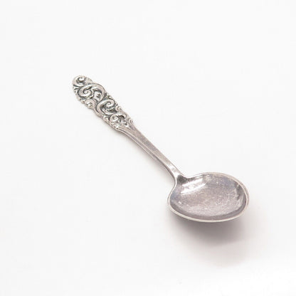 830S Silver Antique Brodrene Mylius Tele Pierced Demitasse Spoon