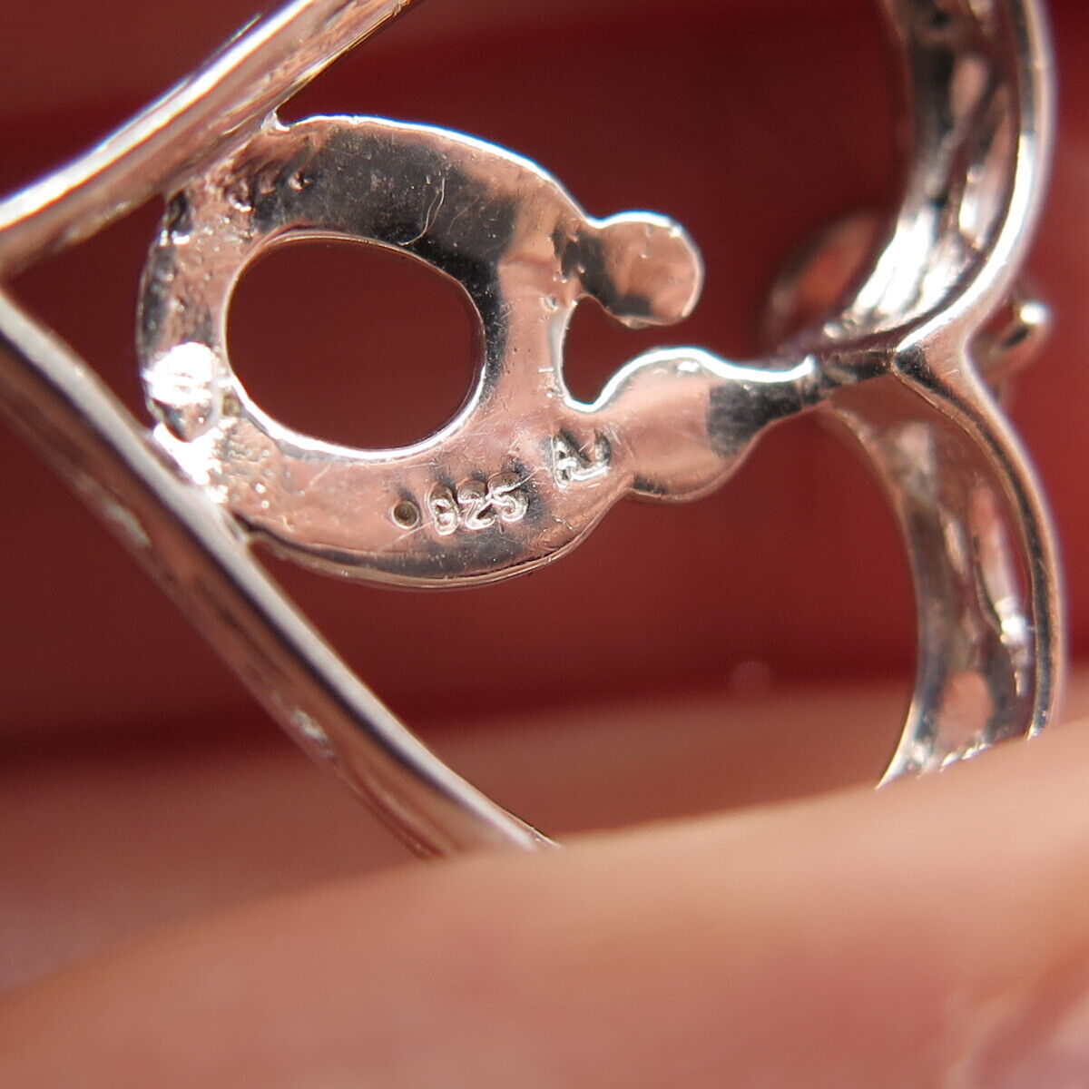 925 Sterling Silver Real Diamond Mother & Baby Heart Pendant