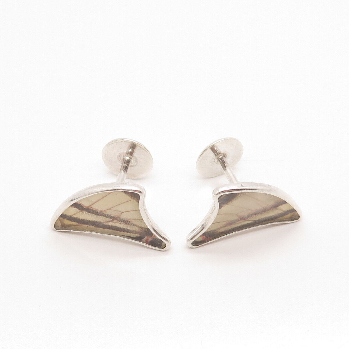 925 Sterling Silver Vintage Butterfly Wings Cufflinks