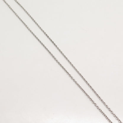 925 Sterling Silver STS Real Smoky Quartz Graduated Rolo Chain Necklace 20"