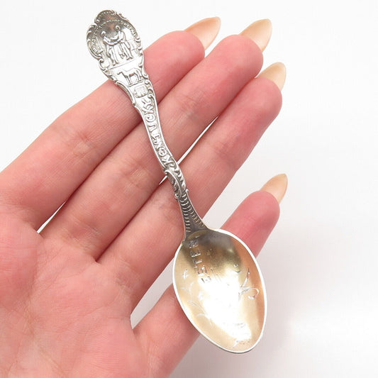 925 Sterling Silver 2-Tone Vintage "Winchester / Kentucky" Ornate Spoon