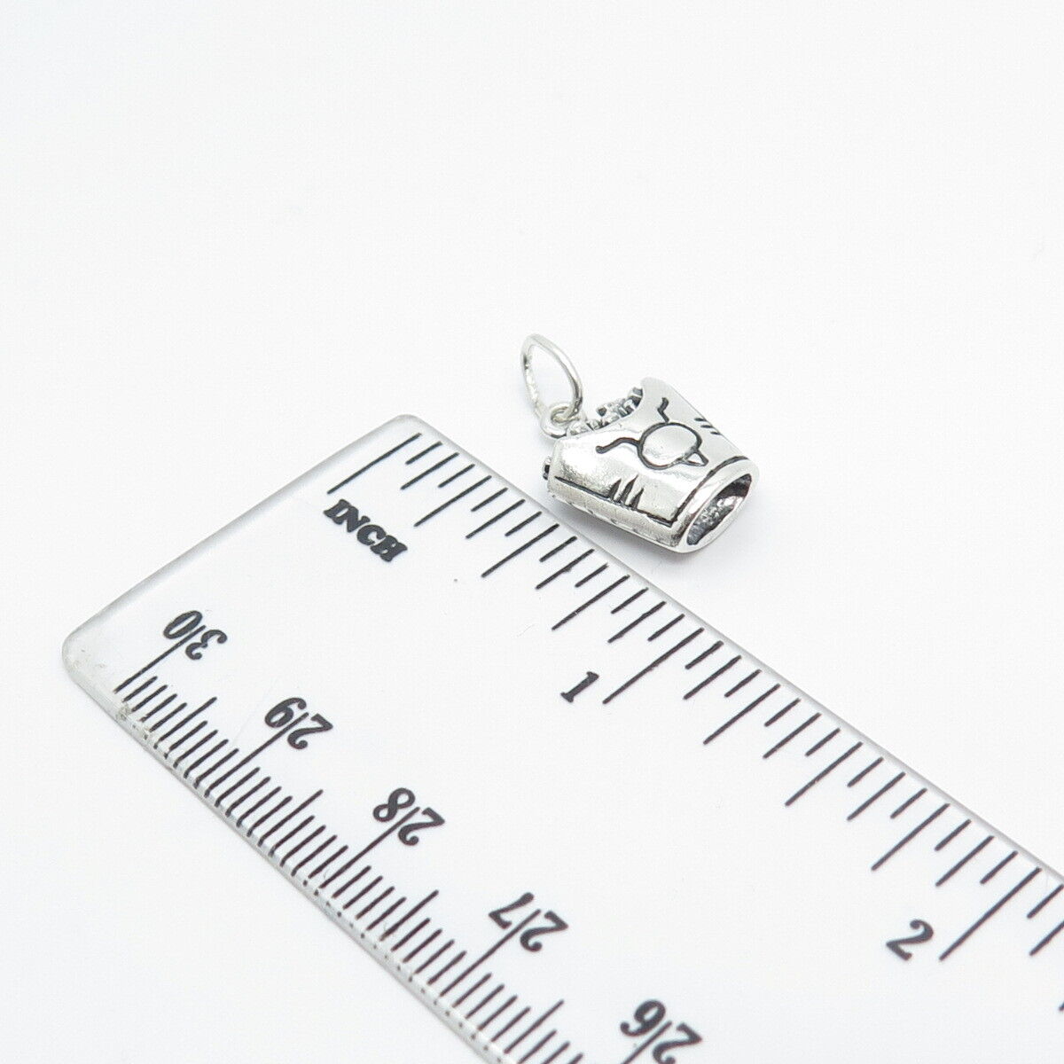 925 Sterling Silver Vintage Shube French Fries Charm Pendant