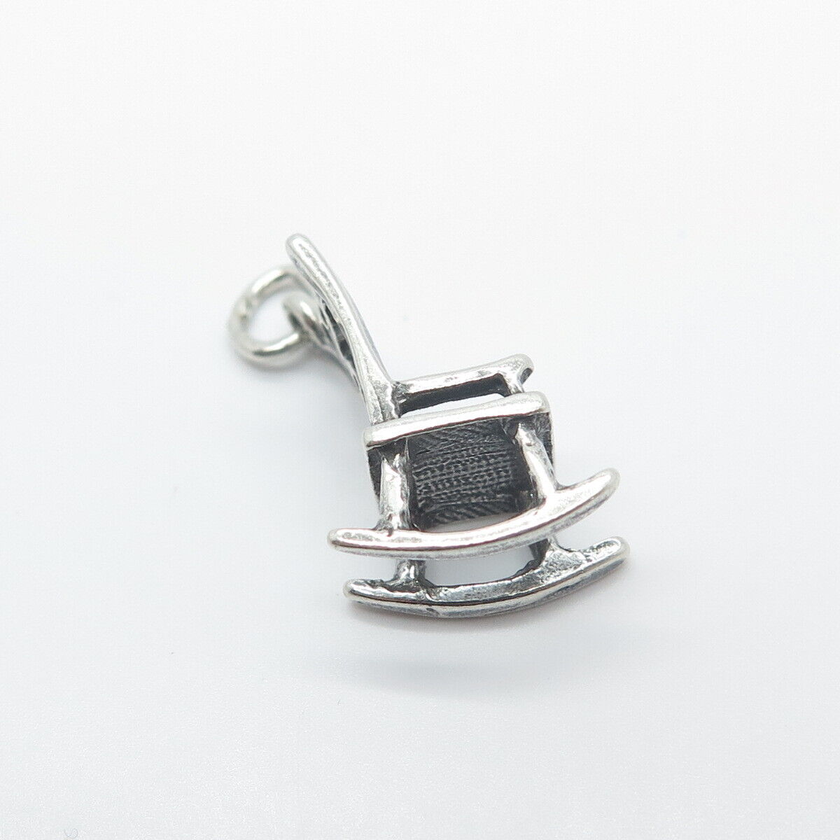 925 Sterling Silver Vintage Rocking Chair Charm Pendant