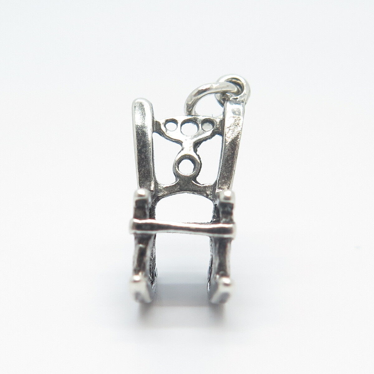 925 Sterling Silver Vintage Rocking Chair Charm Pendant