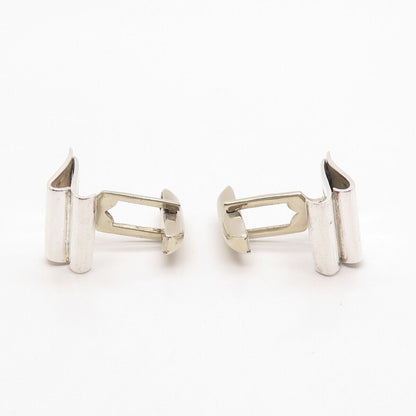 925 Sterling Silver Vintage Mexico Square Cufflinks