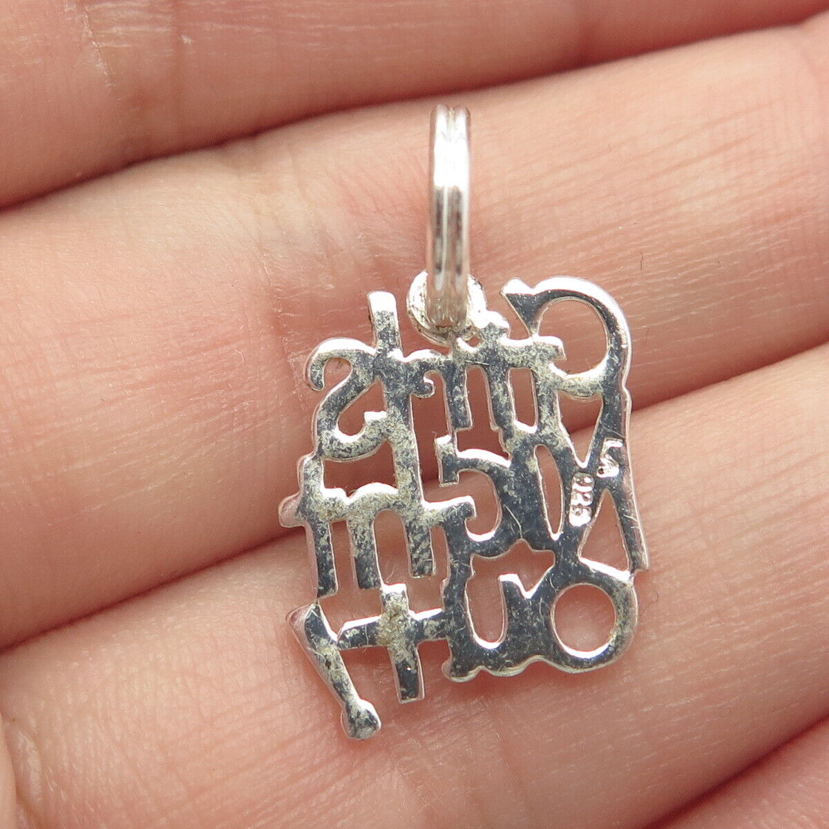 925 Sterling Silver Vintage "Girls Night Out!" Charm Pendant