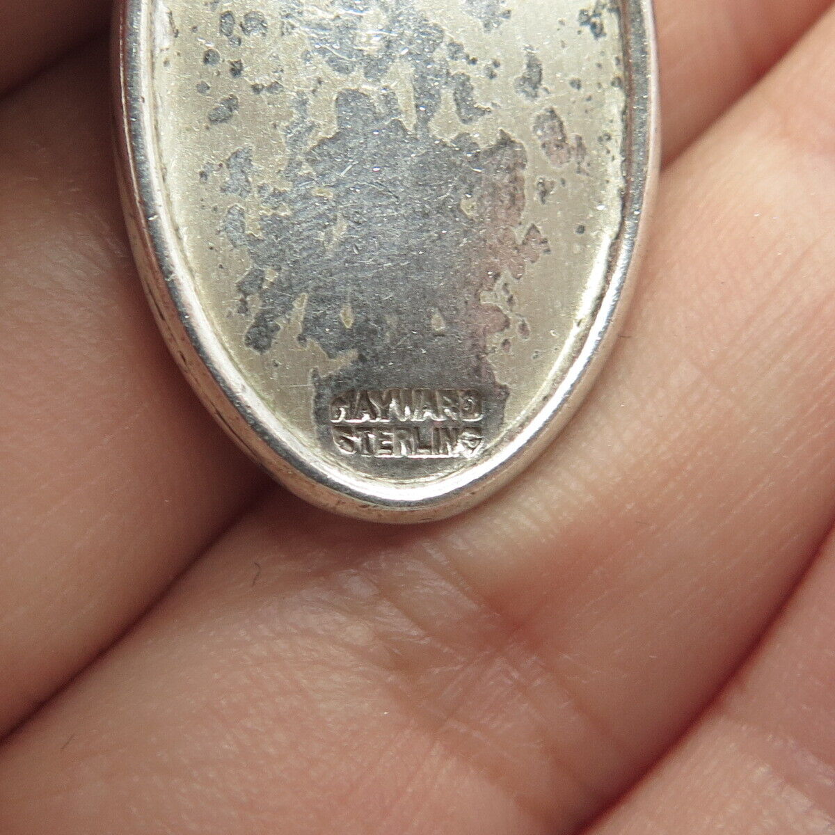 925 Sterling Silver Vintage Hayward St. Christopher Religious Pendant