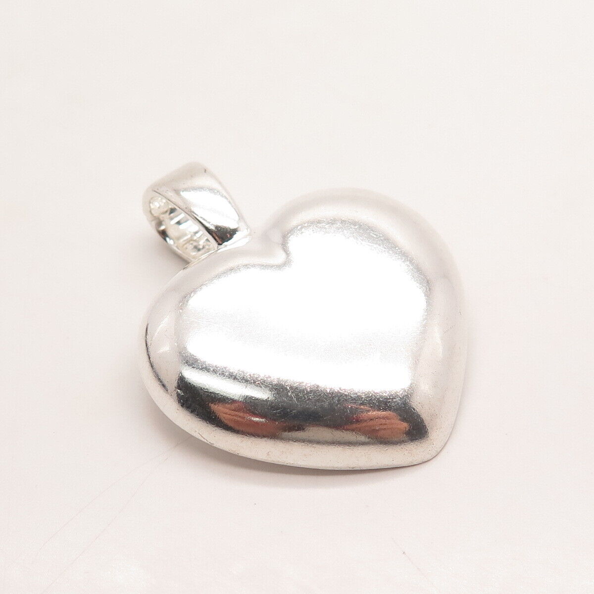 925 Sterling Silver Vintage Canada Heart Pendant