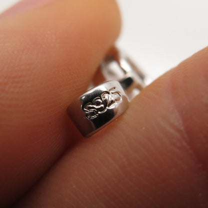 925 Sterling Silver Princess-Cut C Z Pendant