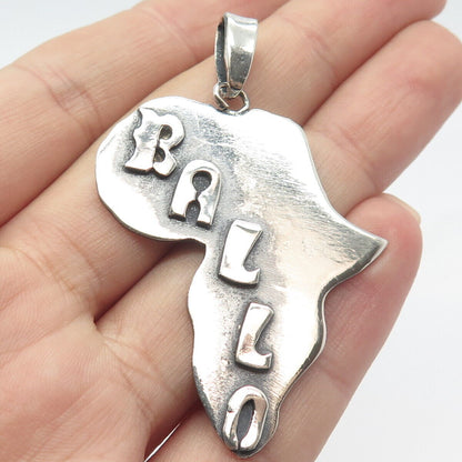 925 Sterling Silver Vintage "Ballo" Island Pendant
