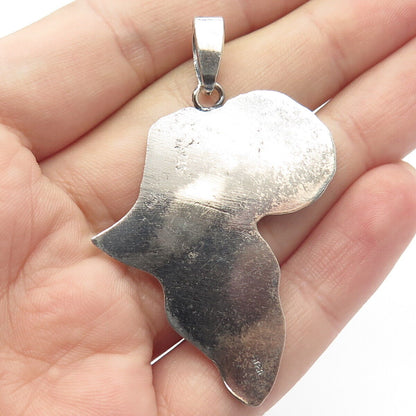 925 Sterling Silver Vintage "Ballo" Island Pendant