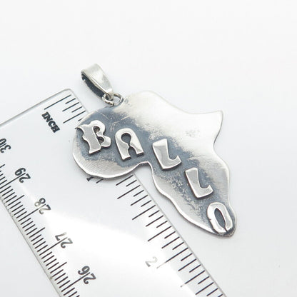 925 Sterling Silver Vintage "Ballo" Island Pendant