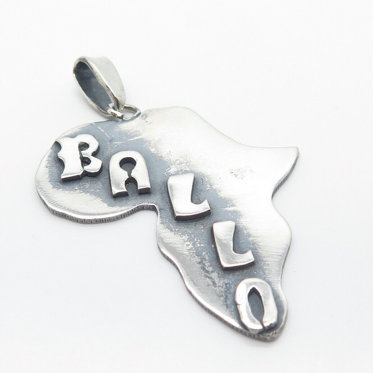 925 Sterling Silver Vintage "Ballo" Island Pendant