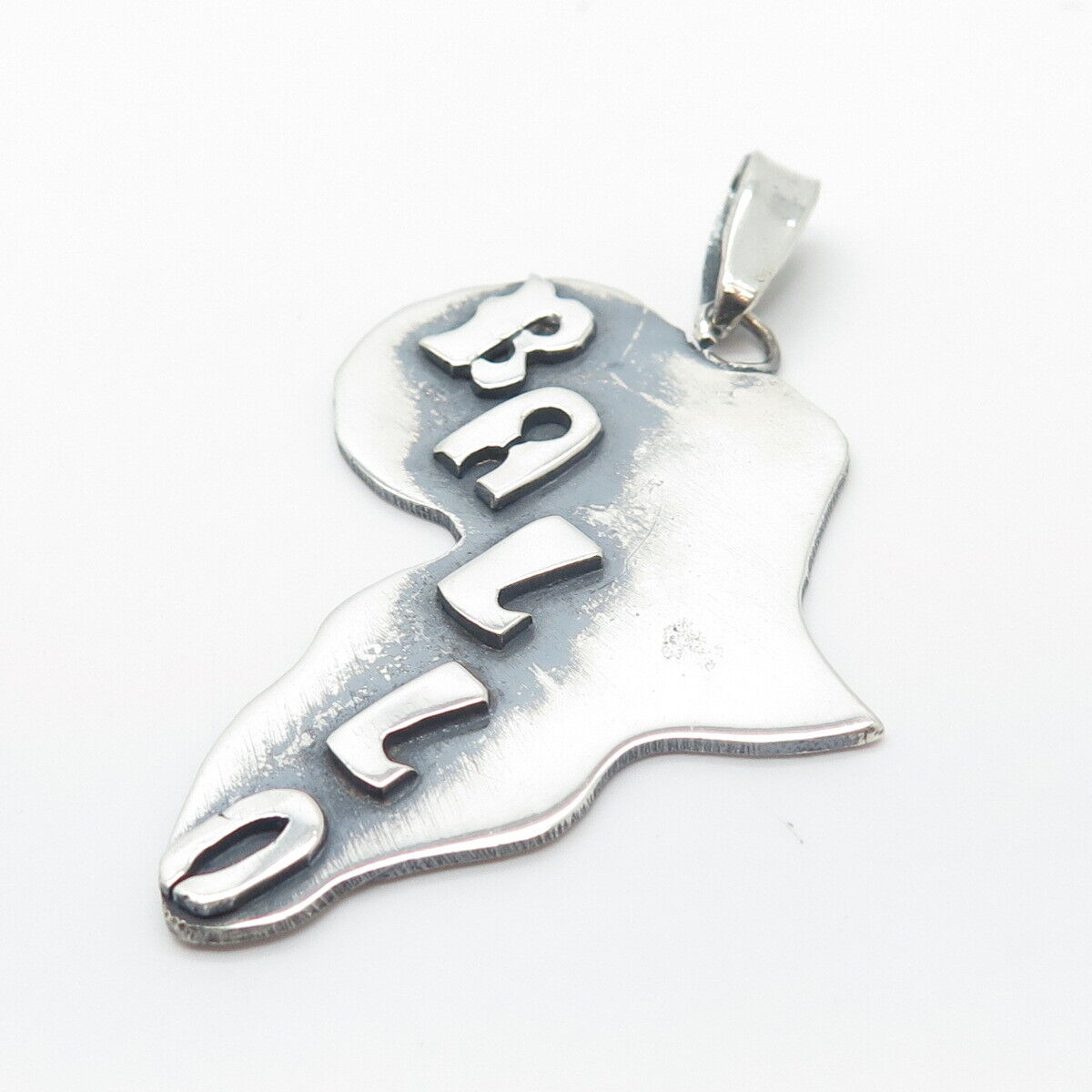 925 Sterling Silver Vintage "Ballo" Island Pendant