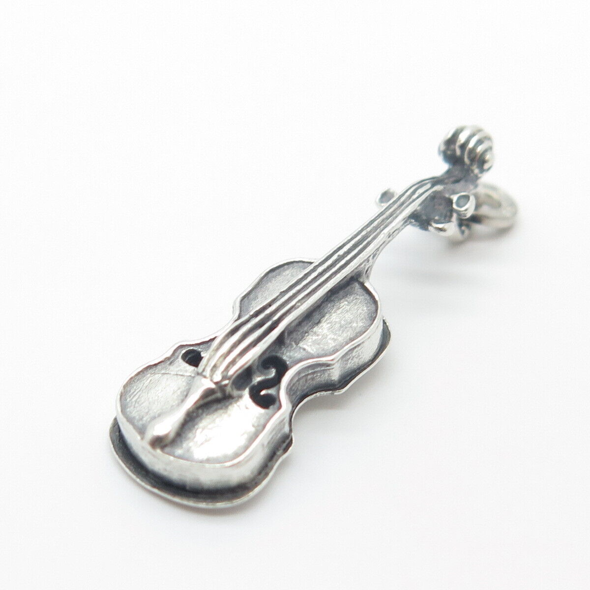 925 Sterling Silver Vintage B-Ster Beau Guitar Pendant