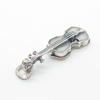 925 Sterling Silver Vintage B-Ster Beau Guitar Pendant