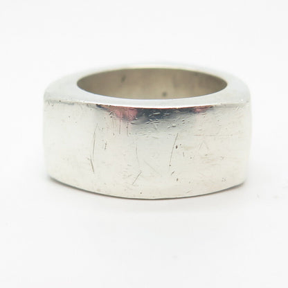 925 Sterling Silver Vintage Mexico Modernist Band Ring Size 5.75