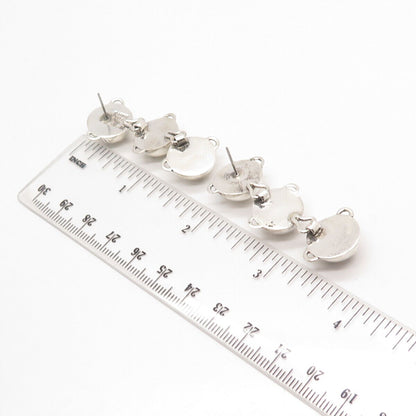 925 Sterling Silver Vintage Annie Kajiya Sign Language Smile Dangling Earrings