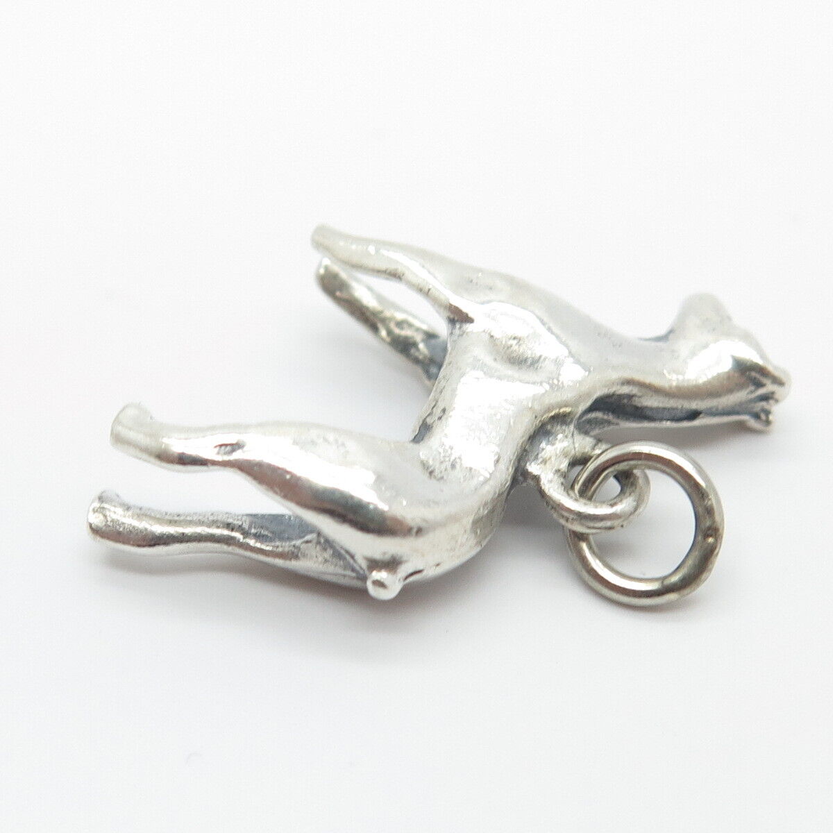 925 Sterling Silver Vintage Dog Charm Pendant