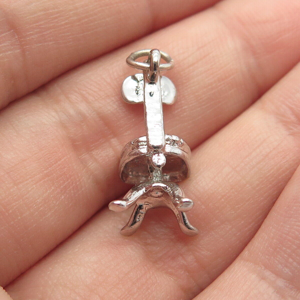 925 Sterling Silver Vintage Chair Pendant