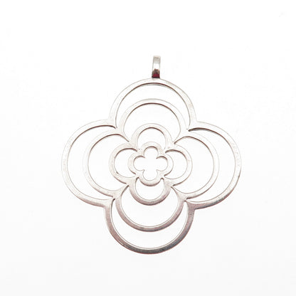 Heidi Klum 925 Sterling Silver Clover Pendant