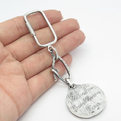 800 Silver Vintage Storyteller Key Ring