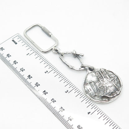 800 Silver Vintage Storyteller Key Ring