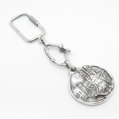 800 Silver Vintage Storyteller Key Ring