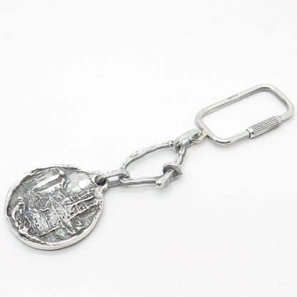 800 Silver Vintage Storyteller Key Ring