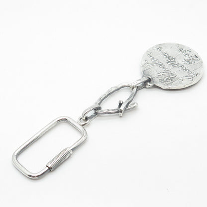 800 Silver Vintage Storyteller Key Ring