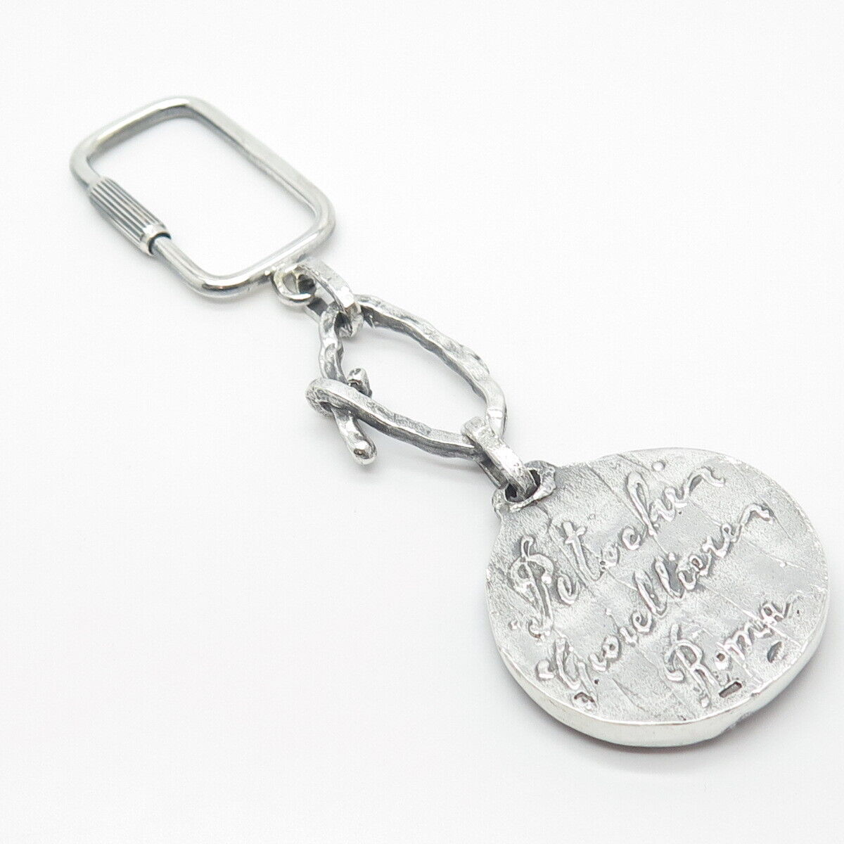 800 Silver Vintage Storyteller Key Ring