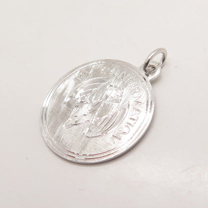 925 Sterling Silver Vintage "My Confirmation" Holy Ghost Religious Charm Pendant