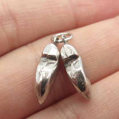 925 Sterling Silver Vintage Clogs Shoes Charm Pendant